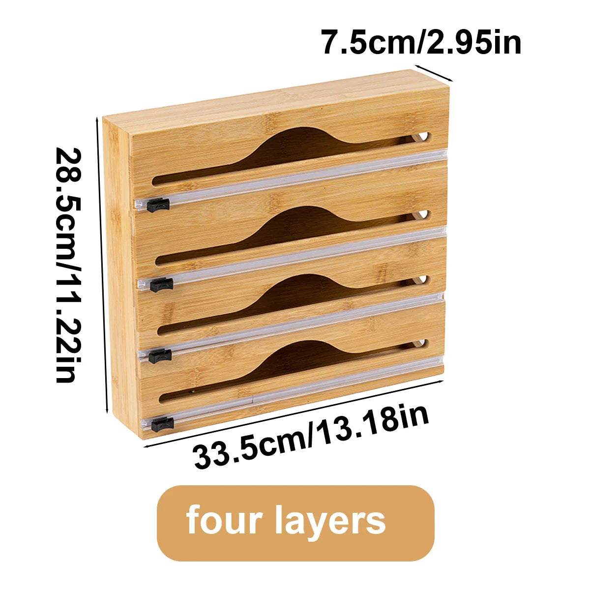 Bamboo Kitchen Wrap Dispenser